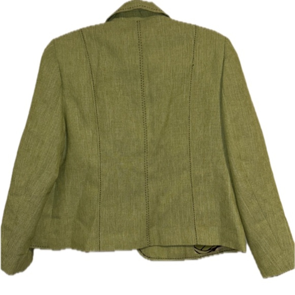 Alfred Dunner Size 12 Petite Green Lined Jacket - Picture 5 of 16